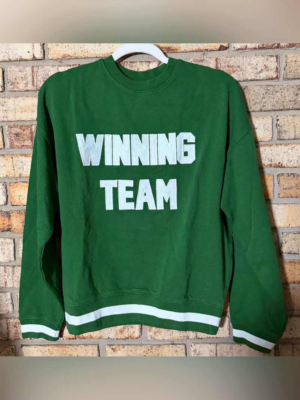 Beach Riot green winning team Xs sweatshirt NWOT